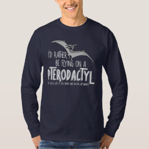 Flying Pterodactyl Dinosaur Airline  T-Shirt