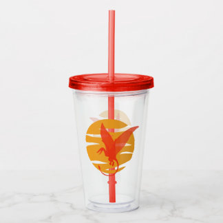 Flying Pterosaur Acrylic Tumbler