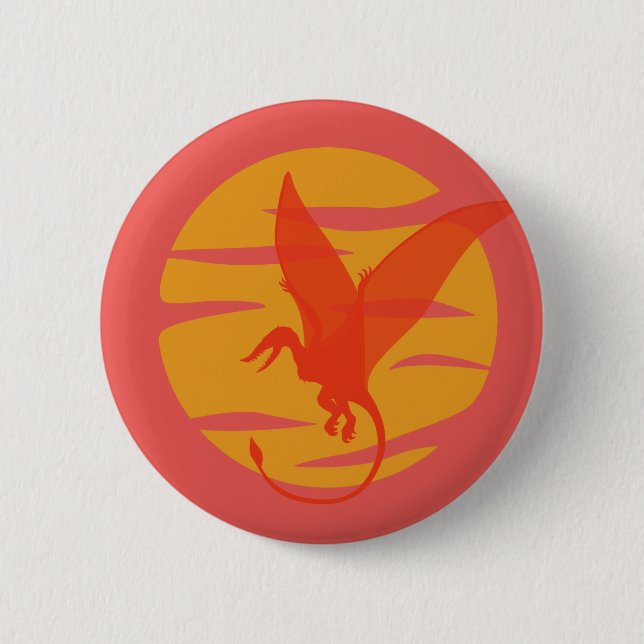 Flying Pterosaur Button (Front)