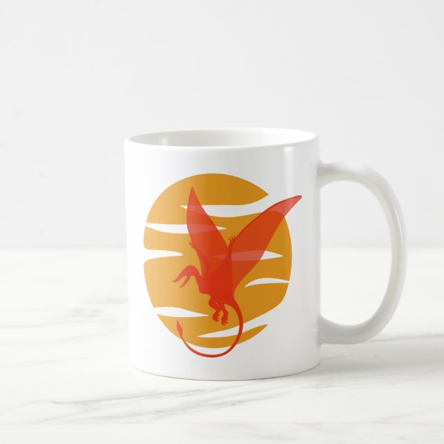 Flying Pterosaur Coffee Mug (Right)