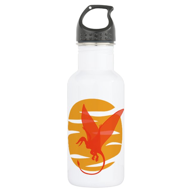 Flying Pterosaur Stainless Steel Water Bottle (Front)