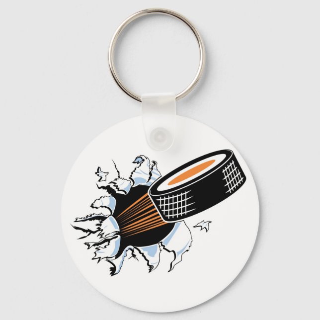 Flying Puck Keychain (Front)