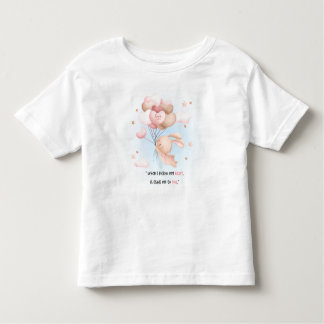 Flying rabbit toddler t-shirt