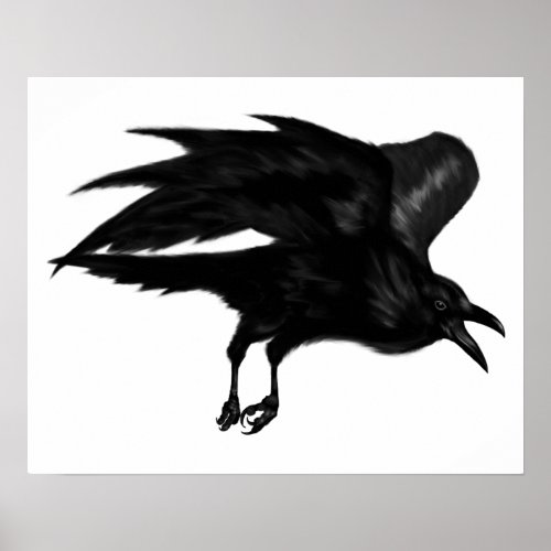 Flying Raven Archival Poster