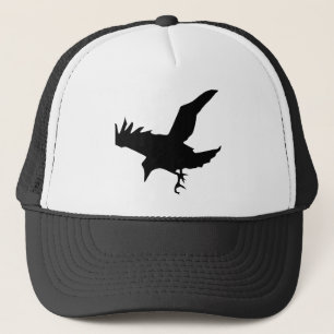 Flying Raven Silhouette Cap