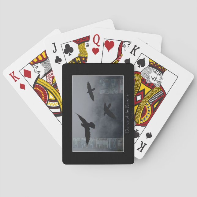 Flying Ravens & Totem Poles Haida Pack Poker Cards (Back)