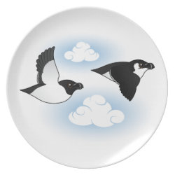 Flying Razorbills Plate