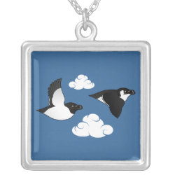 Flying Razorbills Large Necklace