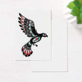 Flying Red and Black Haida Spirit Bird, white (Desk)