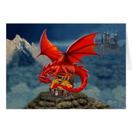Flying Red Dragons Treasure Chest