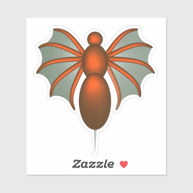 Flying red stinger bug sticker (Sheet)