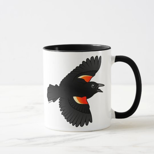 Flying Red-winged Blackbird Mug