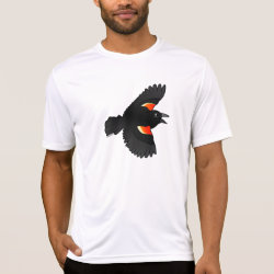 Flying Red-winged Blackbird Men's Sport-Tek Competitor T-Shirt