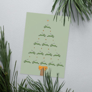 FLYING REINDEER CHRISTMAS CARD