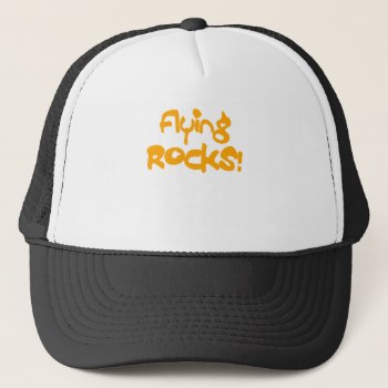 Flying Rocks Trucker Hat by funshoppe at Zazzle