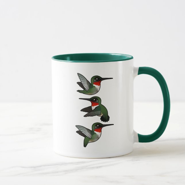 Flying Ruby-throated Hummingbird Mug (Right)
