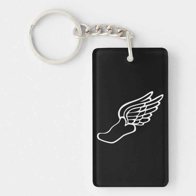 Flying Running Shoe Keychain (Front)