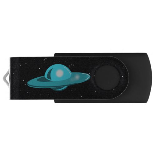 FLYING SAUCER BLUE by Jetpackcorps Flash Drive