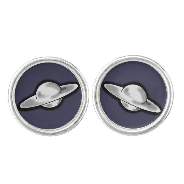 Flying Saucer by Jetpackcorps Cufflinks (Front)
