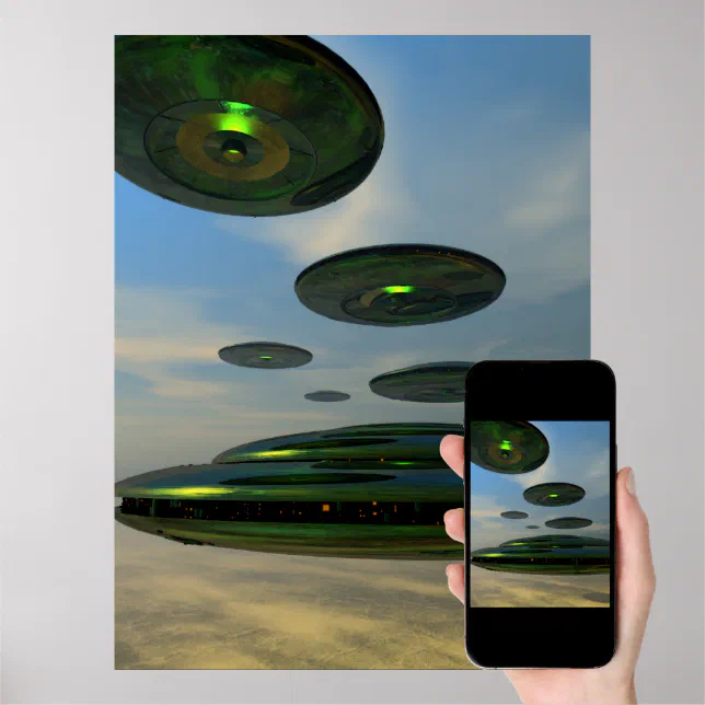 Flying Saucer Fleet Poster | Zazzle