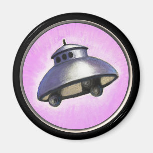 Flying Saucer (frame edged) Magnet