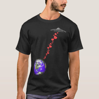 Flying Saucer Heart Bomber T-Shirt