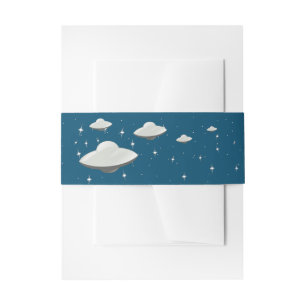 Flying Saucer Invitation Belly Band
