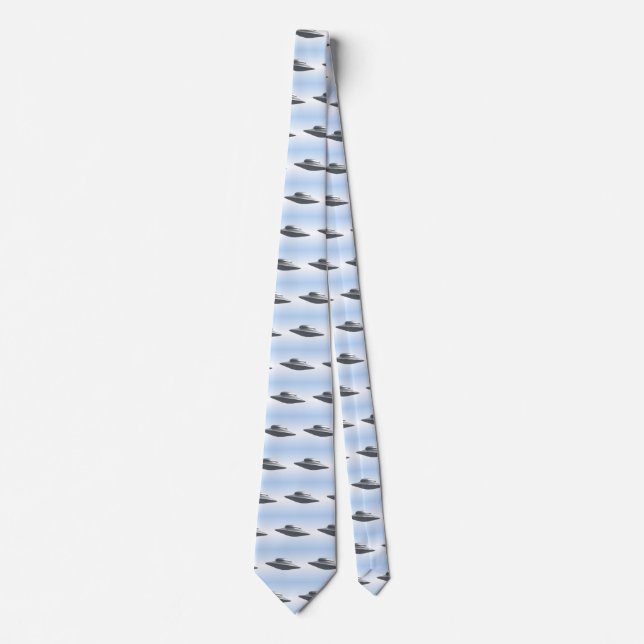 Flying Saucer Pattern Neck Tie (Front)