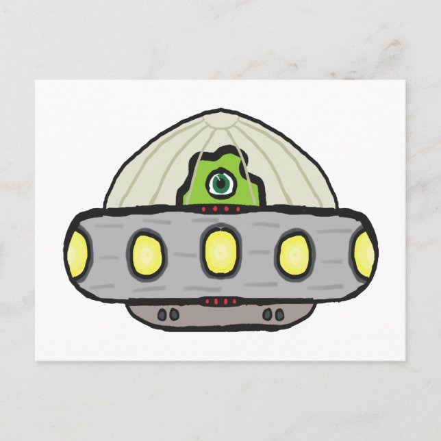 Flying Saucer Postcard (Front)