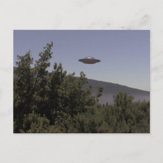 Flying saucer postcard