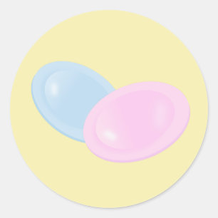 Flying Saucer Sweets Classic Round Sticker