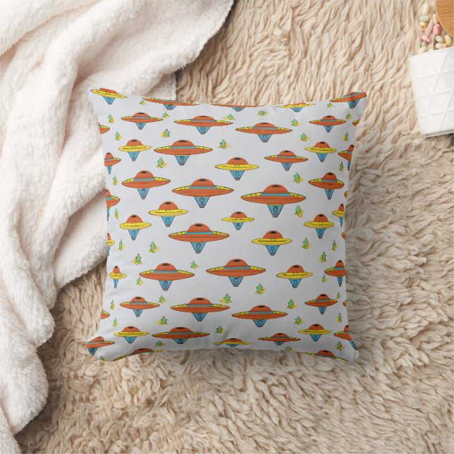 Flying Saucer Throw Pillow (Blanket)