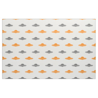 flying saucer ufo pattern fabric