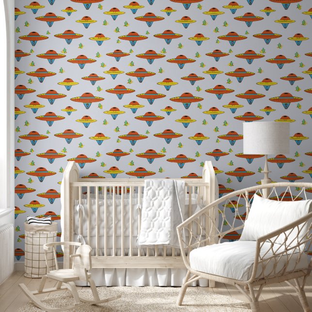 Flying Saucer Wallpaper (Kids)