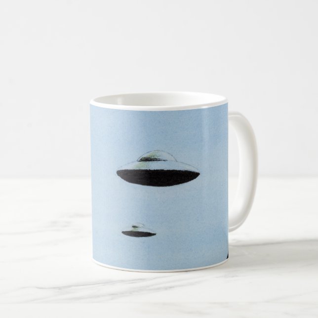 Flying Saucers Coffee Mug (Front Right)
