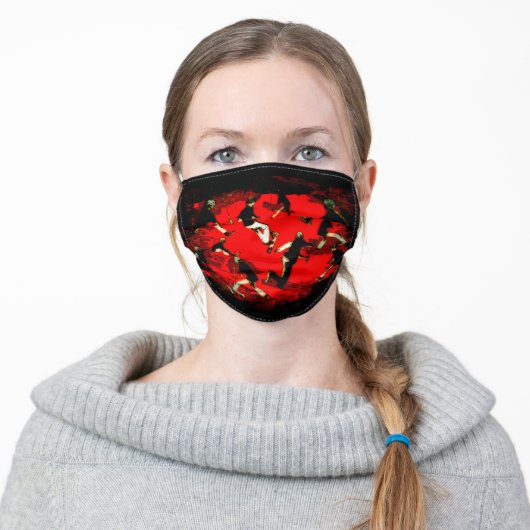 Flying Scooter Mania - Stunt Scooter Tricks Adult Cloth Face Mask (Worn)