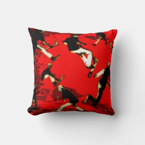 Flying Scooter Mania _ Stunt Scooter Tricks Throw Pillow