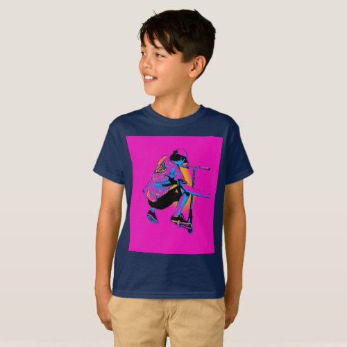 Flying Scooter Pro _ Stunt Scooter Boy T_Shirt