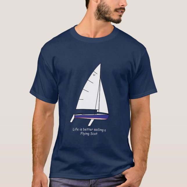 Flying Scot Sailboat T-Shirt (Front)