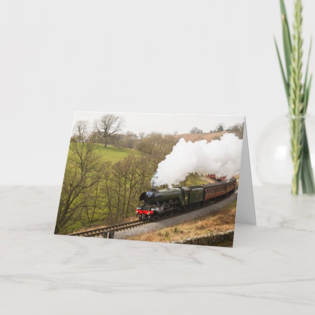 Flying Scotsman at Goathland Card (Front)