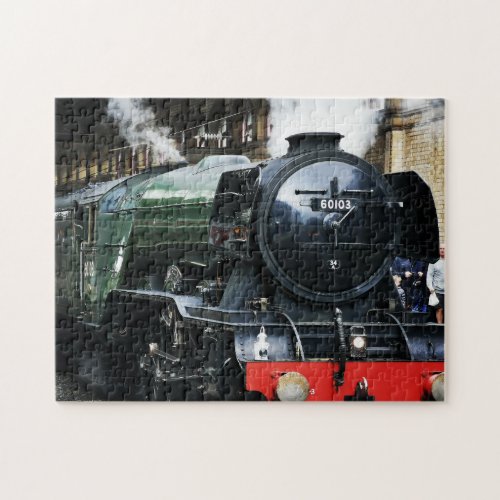 Flying Scotsman At Preston Railway Station  Jigsaw Puzzle