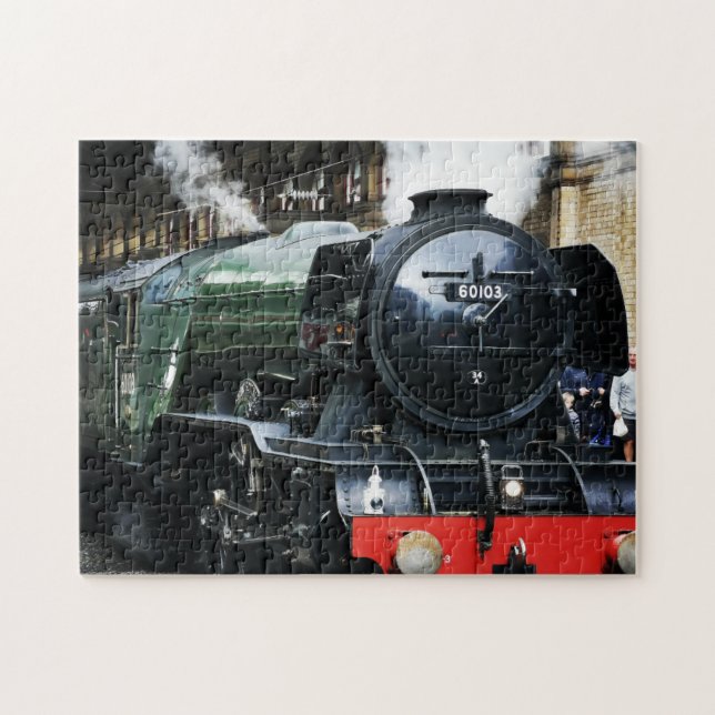 Flying Scotsman At Preston Railway Station  Jigsaw Puzzle (Horizontal)