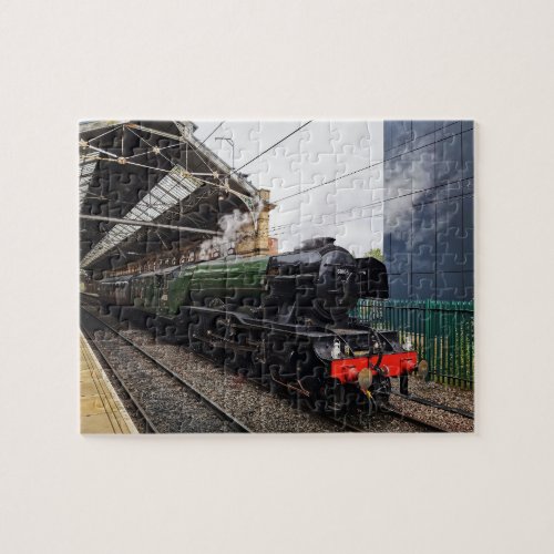 Flying Scotsman At Preston Railway Station  Jigsaw Puzzle