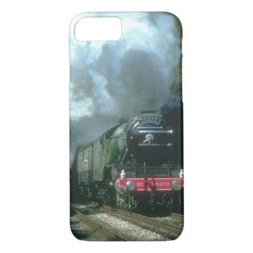 Flying Scotsman caught between_Steam Trains iPhone 87 Case