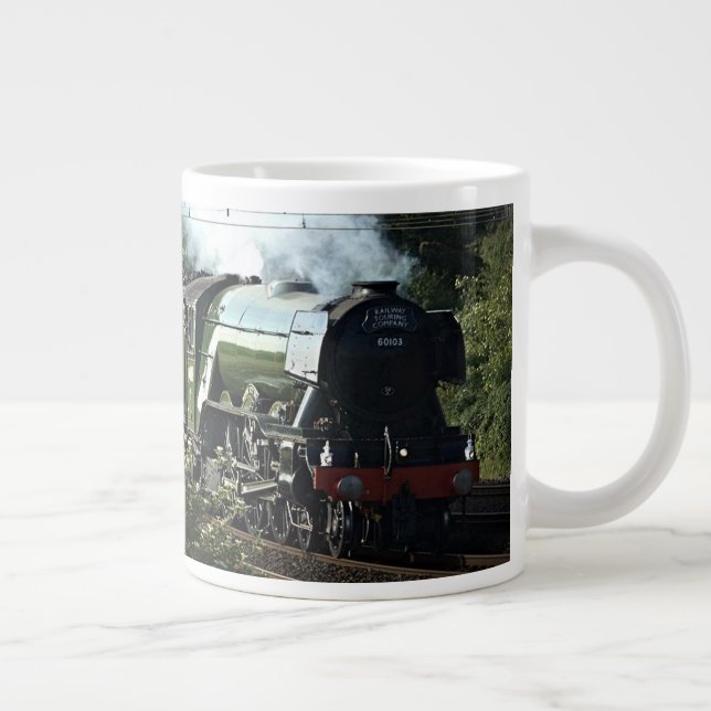 Flying Scotsman On The Mainline (5539) Giant Coffee Mug (Right)
