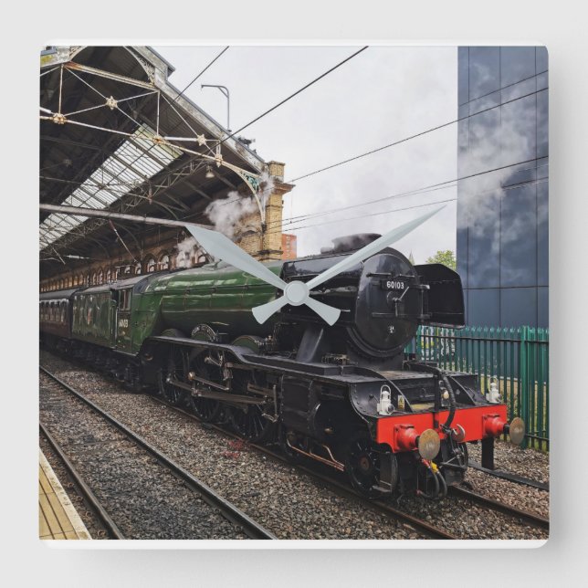 Flying Scotsman  Square Wall Clock (Front)
