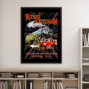 Flying Scotsman Steam Train English Locomotive Photo Print