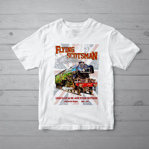 Flying Scotsman Steam Train English Locomotive T-Shirt