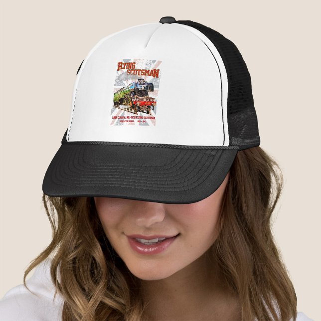 Flying Scotsman Steam Train English Locomotive  Trucker Hat (Creator Uploaded)