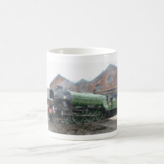 Flying Scotsman steam train oil painting Coffee Mug